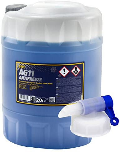 Kühlerfrostschutz Konzentrat MANNOL AG11 Longterm -40°C 20 Liter blau mit Auslasshahn