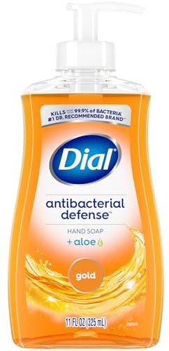 Dial Antibacterial Liquid Hand Soap, Gold, 11 Fl Oz