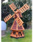 DARLUX dekorative Garten-Windmühle aus Holz kugelgelagert Braun Größen (Rot XL)