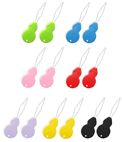 TingDongWei 14 Piezas Enhebrador de Aguja, Enhebradores de Agujas de Plástico para Coser a Mano para Coser, Manualidades y Bordado DIY