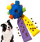 CIIVURR Schnüffelball für Hunde Hundespielzeug Unzerbrechlich Upgrade Interaktives Spielzeug Snuffle Training Tragbarer Haustier Puzzle Snuffle Ball Toy für Kleine Mitte Groß Hunde (Blauer Regenbogen)
