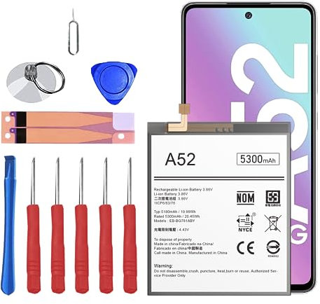Akku für Galaxy A52/S20 FE Akku EB-BG781ABY Kompatibel mit Samsung Galaxy A52 SM-A525 &; A52 5G SM-A526 & Samsung Galaxy S20 FE SM-G780 &; S20 FE 5G SM-G781 mit Werkzeug