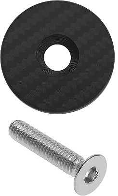 The Lord of The Tools Carbon Fiber Headset Top Cap mit Stahlschraube M6 x 35mm für 1-1/8 Zoll Fahrrad Lenkrohre MTB Rennrad Teile Radfahren Komponenten