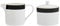 Mikasa Luxe Deco Sucrier et crémier en porcelaine, 245ml, pot à couvercle pour le sucre et la cruche à lait, boîte cadeau et lavable au lave-vaisselle