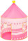 Baroni Toys Tente de Jeu Rose avec Couronnes pour Enfants de 3 4 5 6 7 Ans, Sac de Transport pour l'Intérieur et l'Extérieur, Maison de Jeu , Cabane pour Filles, 105x135 cm