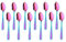 SBOMHS Teelöffel 12 stück aus Edelstahl Kaffeelöffel 13,5 CM kleine Löffel Espressolöffel Dessertlöffel Mini Teaspoons Metall Mokkalöffel (Regenbogen)