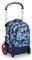 Seven Trolley Scuola Tyre Maxi Ruote, Viola Blu, Crystal Purple, 3 in 1, Triplo Uso, Zaino Con Carrello Sganciabile e Crossover System, Zaino Scuola Viaggio, Bambina Ragazza