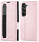 OCASE Custodia Samsung Galaxy Z Fold 6 con supporto S-Pen, Cover Samsung Z Fold 6 Portafoglio [Vetro Temperato] [RFID Blocking] [Carta Fessura] Custodie in Pelle per Galaxy Z Fold 6, Rosa