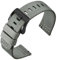 ANNEFIT Nylon Militär Uhrenarmband 24mm, Schwarze Schnalle aus Edelstahl, Schnellverschluss Aatmungsaktive Armband für Herren Damen (Grau)