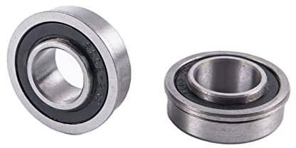 Deep groove ball bearing chromium steel bearing Bearing F6202-16-2RS 13x35x11mm Flange ABEC-1 Miniature Deep Groove Garden Trolley Ball Sealed Wheelbarrow Bearing(12mm)