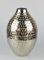 Vase aus Aluminium, gehämmert ca. 28x16x16