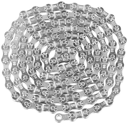 Fahrradkette 6/7/8/9/10-fach 116 Glieder, Spezialstahl Bike Chain, Fahrrad Kette 1/2 x 3/32 Inch, Mountainbike-Kette für Straßen- und Bergrennen, Kompatibel mit SRAM Shimano Campagnolo (6/7/8-fach)