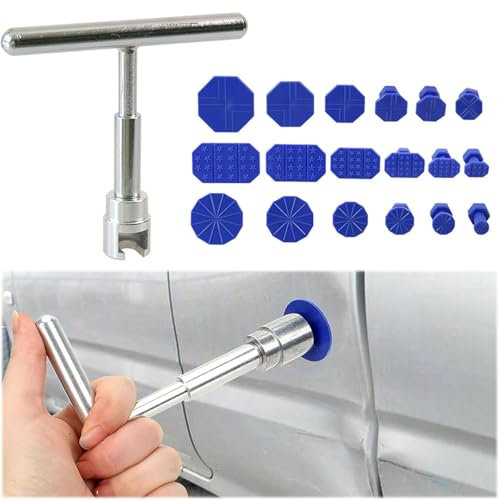 19 Pcs Car Dent Puller Kit, Dent Puller, Car Dent Puller, Dent Removal Kit, Car Dent Repair Kit, Portable Car Dent Puller Kit, Car Dent Repair Kit For Car Body Damage Repair For Automobiles