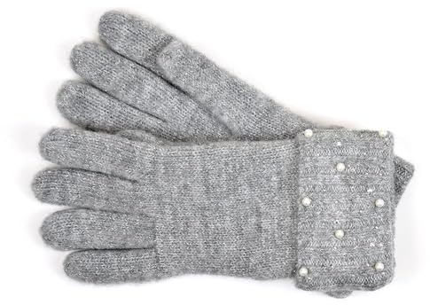 A2Z Ladies Gloves Glitter Lurex Knitted Sequin Pearl Cuffs Lightweight Stretchy Soft Feel Winter Warm Cosy Gloves Comfortable Women One Size Winter Fashionable Mittens