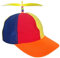 AWAVM Bunte Propellermütze,Hubschraubermütze Propeller Cap,Hubschrauber-Kappe,Baseball Party Hut,Hubschraubermütze,Baseball Cap für Erwachsene und Kinder Größenverstellbar