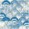 20 Servietten Maritim Muscheln in blauen Farben als Tischdeko. Papierservietten mit Motiv. Auch für Decoupage und Serviettentechnik 33x33cm