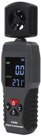 Anémomètre Portable SMART SENSOR ST9606 pour la Mesure du Vent, Conservation des Données, Alarme Haute/basse, Arrêt Automatique et Conversion de la Vitesse du Vent.Manuel