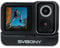 SVBONY SVGo Action Camera 4k 30fps, Underwater Camera IPX8 Waterproof 30M, Sport Cameras Dual IPS Screen, F2.0/F1.4 Dual Lens, 145 Wide Angle, 6-Axis EIS Anti-Shake for Sports, Cycling, Selfie, Vlog