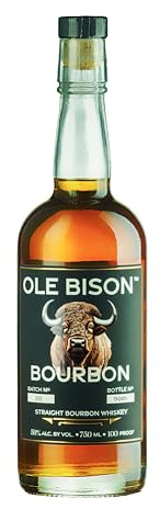 Ole Bison Barrel Select 100 Proof Straight Bourbon Whiskey | 75cl | 50% ABV | 5 Year Old Small Batch | Gold Medal Winner 2025 | Hand Selected American Oak Barrel Aged | Premium Bourbon