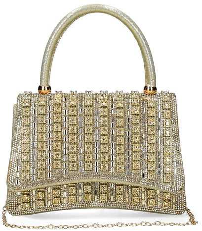 Laura Vita Mila 03 Damen Henkeltasche Synthetik gold