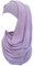 Lina & Lily Bubble Crepe Chiffon Damen Muslim Hijab Kopftuch Schal Turban, Stoff Leicht Undurchsichtig (Hellviolett)