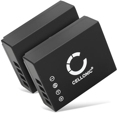 CELLONIC, Batteria per Fotocamera, Compatibile con Fuji FujiFilm X-T30, NP-W126, X-T3, X-T2, X-T20 (7.2V, 1140mAh) 2 Pezzi