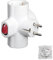 WOLFPACK LINEA PROFESIONAL - Adaptador / Ladron Triple Schuko 16 A 250v Con Interruptor