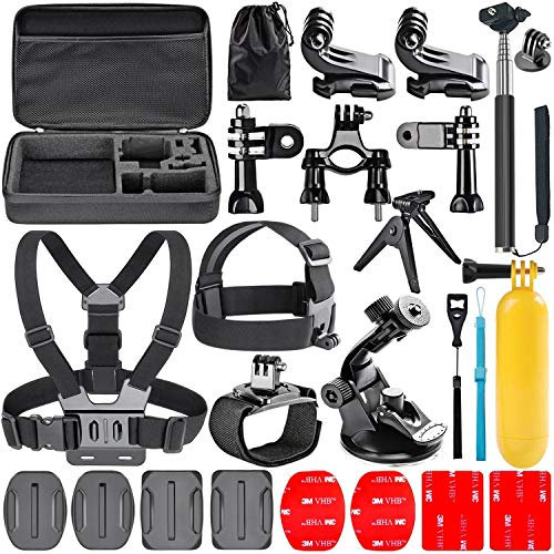 Navitech 18-en-1 kit d'accessoires pour caméras d'action Compatible avec Kodak Pixpro SP1| Kodak Pixpro SP1TnB | Kodak PixPro SP360 | Kodak SP360 4K