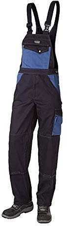 J.A.K. 920746100 Serie 9207 - Salopette 65% poliestere/35% cotone, taglia 56, colore: blu marine/blu reale