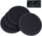 Car Coasters, Wisdompro 4 Pack PVC Car Cup Holder Insert Coaster - Anti Slip Universal Vehicle Interior Accessories Cup Mats for Women(Diameter 3, Black)