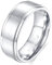 Zakk Ring Herren Damen Titan Verlobungsringe Eheringe Trauringe Silber Gebürstet 4mm 6mm 8mm(Silber-8mm, 58 (18.5))