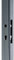 Tube pré-usiné 3 faces 40x40mm longueur 2m pour serrure à larder entraxe 70mm