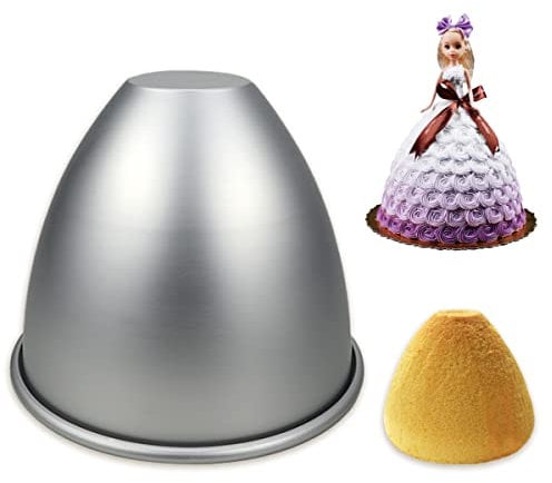 DOERDO Doll Dress Cake Pan Mold Princess Doll Cake Bottom Mold Baking Dessert Mold for Home Party, 15X13.5cm