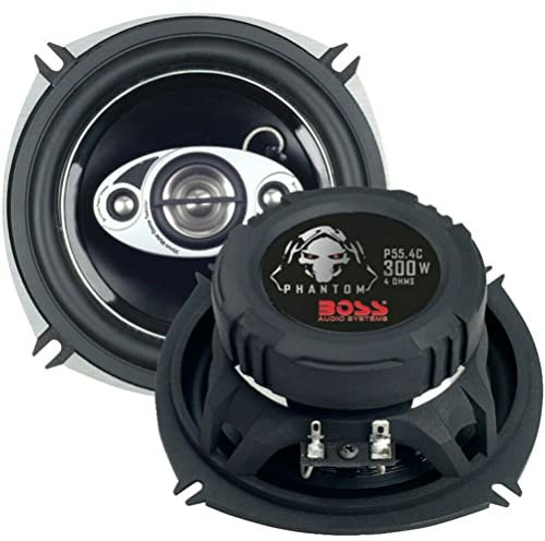 Speaker 2 Haut-parleurs Compatible avec Boss Audio Systems P55.4C système 4 Voies 13 cm 5.25po 150 Watts rms 300 Watts Max sensibilité 93 DB 4 ohms, la Paire