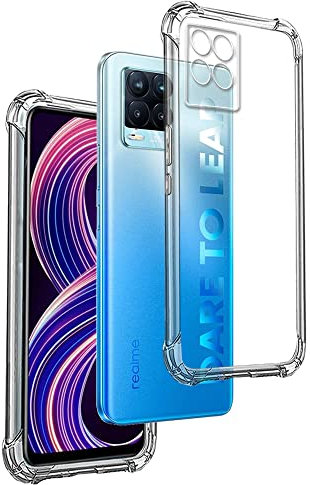 Funda Anti-Shock Gel Transparente para REALME 8i - NARZO 50, Ultra Fina 0,33mm, Esquinas Reforzadas, Silicona TPU de Alta Resistencia y Flexibilidad