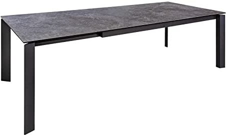 riess-ambiente.de Ausziehbarer Esstisch X7 180-240cm Granit Marmor Optik Keramikplatte ausziehbar Tisch Konferenztisch Bürotisch Küchentisch