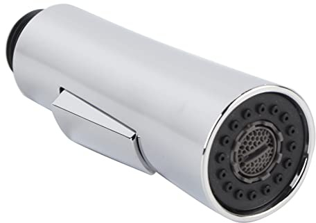 Handbrause für Küchenspüle, Seitensprühkopf für Küche und Bad (Silber), ausziehbarer Küchenarmatur-Sprühkopf, Ersatzteil, Wasserhahn-Sprühkopf, Ersatzhahn, Küche, Badezimmer, ausziehbar