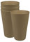 Zuperzozial Campinggeschirr Becher Reload-Cup, toffee brown (4er Pack) Trinkglas Bioplastic C-PLA