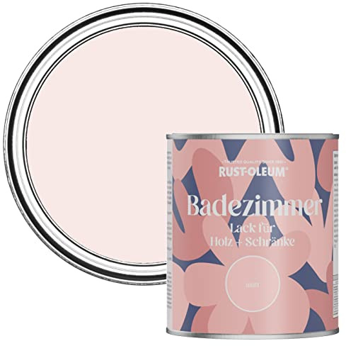 Rust-Oleum Pink Moisture Resistant Bathroom Wood and Cabinet Paint in Matt Finish - CHINA ROSE 750ML
