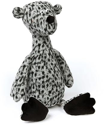sigikid 39698 Bär ACH Good! Editon 23,BeastsTown Kuscheltier: Sammeln,Schenken,Spielen,Schmusen Kinder Erwachsene von 2-99 Jahren,Grau-gescheckt/Bär,36x13x12cm