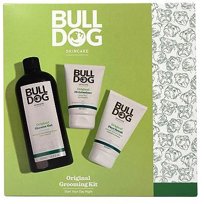 BULLDOG SKINCARE – Coffret cadeau de toilettage original pour homme | Gel douche original, nettoyant pour le visage et hydratant