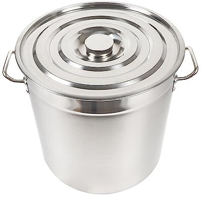 Panela grande de 30 | 50 | 70 l panela de astronomia com tampa de aço inoxidável, panela multifuncional para fogão panela de aço inoxidável (70L)