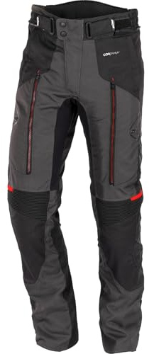 Büse Monterey wasserdichte Motorrad Textilhose, schwarz/grau, 58