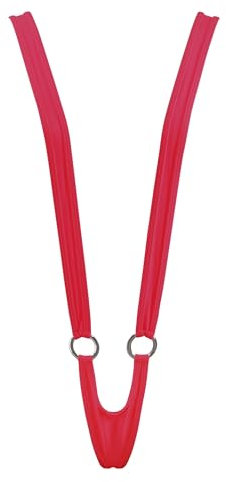 SHERRYLO Sling Bikini Extreme Micro Bikinis G String Thong Mini Exotic Tanning Bathing Suit, 20107, Rouge, Taille Unique