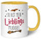 GRAVURZEILE Bedruckte Tasse mit Spruch - Du bist mein Lieblingsmuggel - Kaffeetasse mit Spruch als Geschenk für Fantasy Fans - Zauberhafte Geschenke für Sie & Ihn - Farbe: Gelb