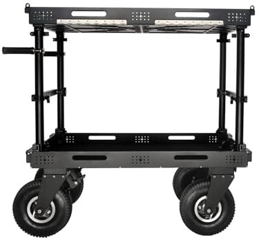 PROAIM Atlas V2 Video Production Camera Cart for Film/Studio/Stage. Foldable Equipment Truck. DIT/Sound/Lighting/Dolly Storage Cart. Payload 500kg/1100lb (ATLS-V2-38)