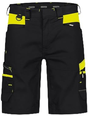 DASSY® Manilla DASSY® Manilla Stretch-Arbeitsshorts - Größe 42 - SCHWARZ/NEONGELB