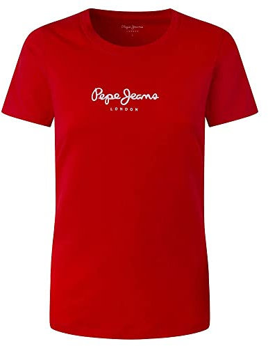 Pepe Jeans New Virginia SS N Camiseta, Rojo (Rojo), XXS para Mujer