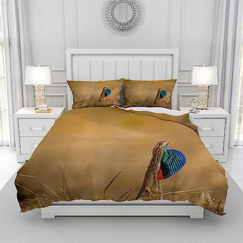 Bettbezug 135 X 200 Erdton Bettbezug Set,Bettbezüge-Sets 3 Teilig Mikrofaser Bettbezug Mit Reißverschluss Und 2 Kissenbezug 80X80Cm, Jugendliche,Bettwäsche-Sets Modern