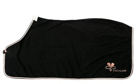 Abschwitzdecke Pferd Schwarz Roségold Made in Germany (125cm)